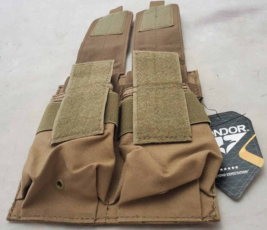 Condor Tactical Molle Double Mag Magazine Pouch - Tan MA4-003