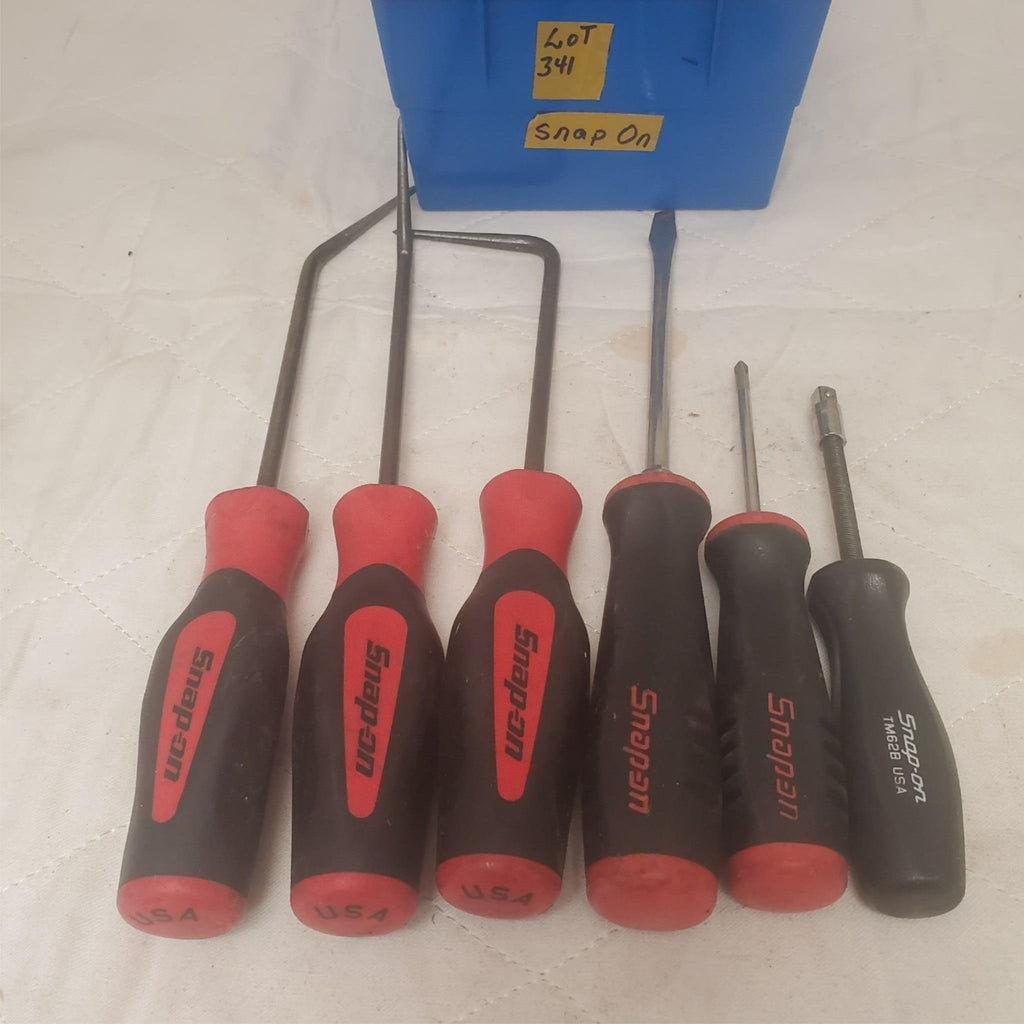 Lot of 6 Snap-on Screwdriver and Ring Seal Gasket Puller Remover AB-15