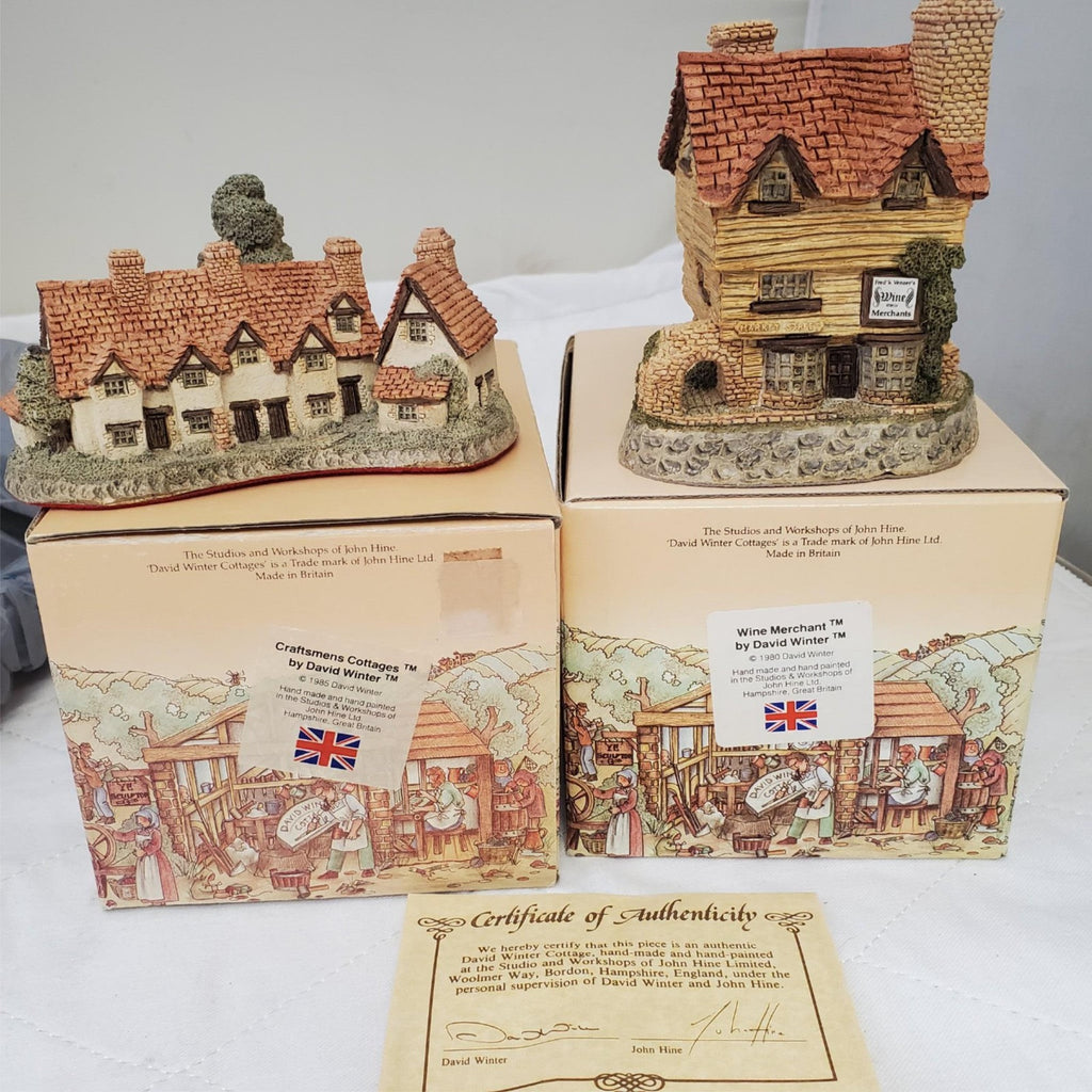 David Winter's Craftsman Cottage & Wine Merchant Cottage