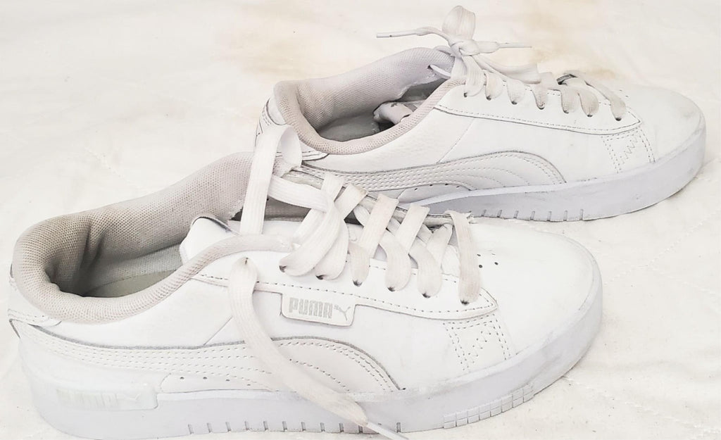 Puma Junior Jada 381990-02 White Silver Casual Shoes
