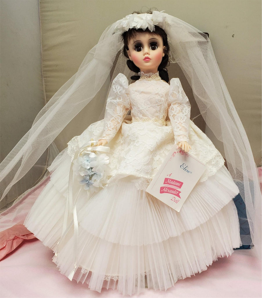 Madame Alexander #1685 Elise Bride Doll with Box & Stand