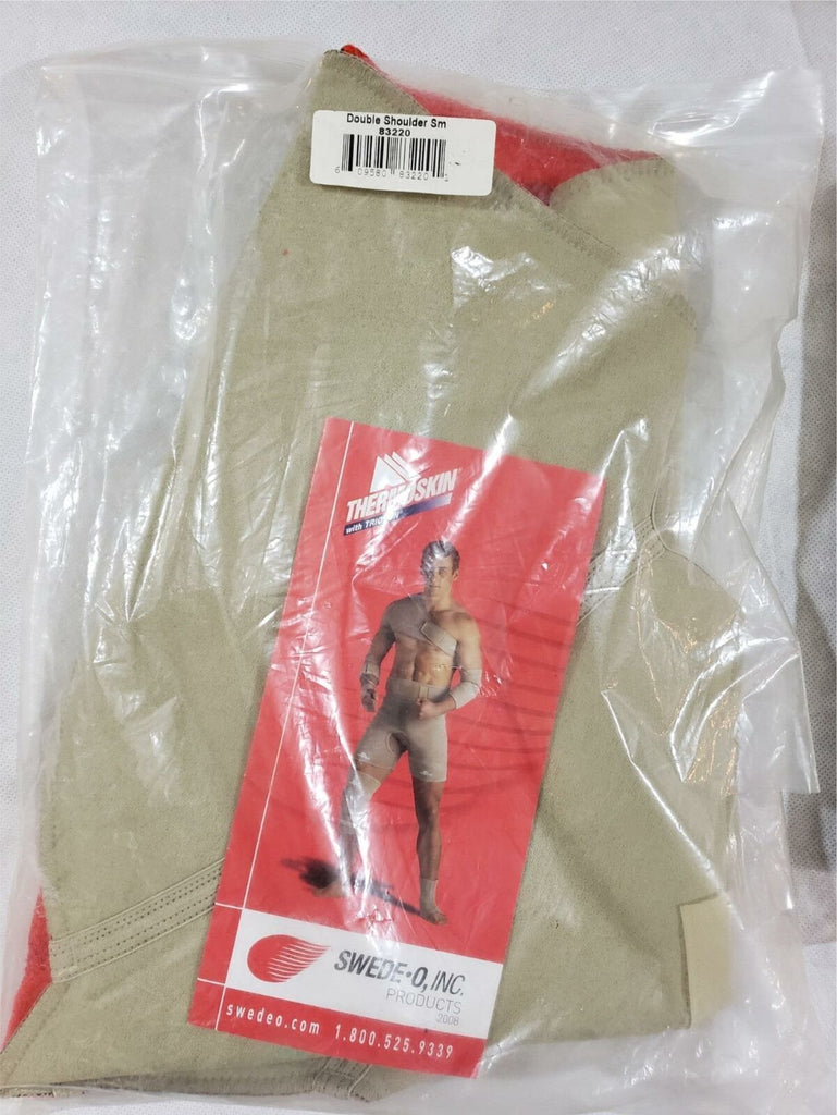 Thermoskin Sports Double Shoulder Support Beige - Multiple Sizes