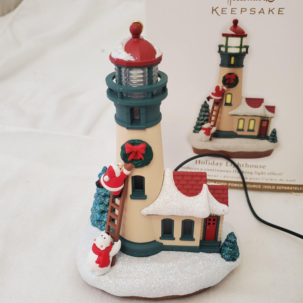 Hallmark Keepsake Ornament Holiday Lighthouse & Leaning Tower of Pisa