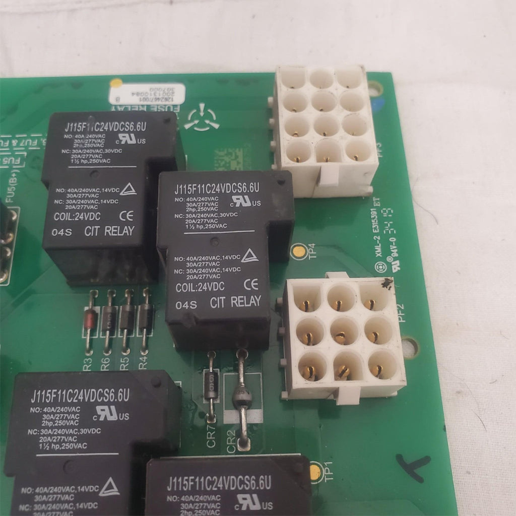 Control System Circuit Board with Relays and Connectors