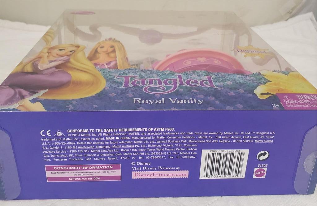 2010 Mattel Disney Princess Rapunzel Tangled Royal Vanity Playset
