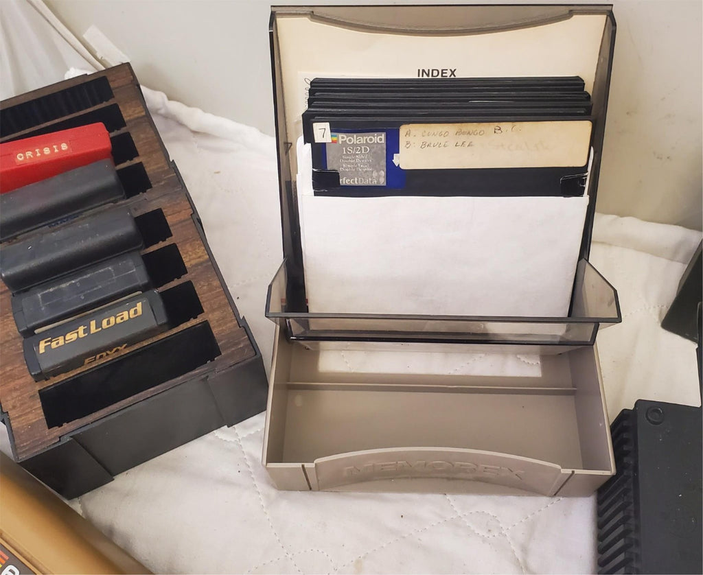 Vintage Commodore 64 Computer System w/ 1541 Disk Drive, Joystick, Floppy Disks