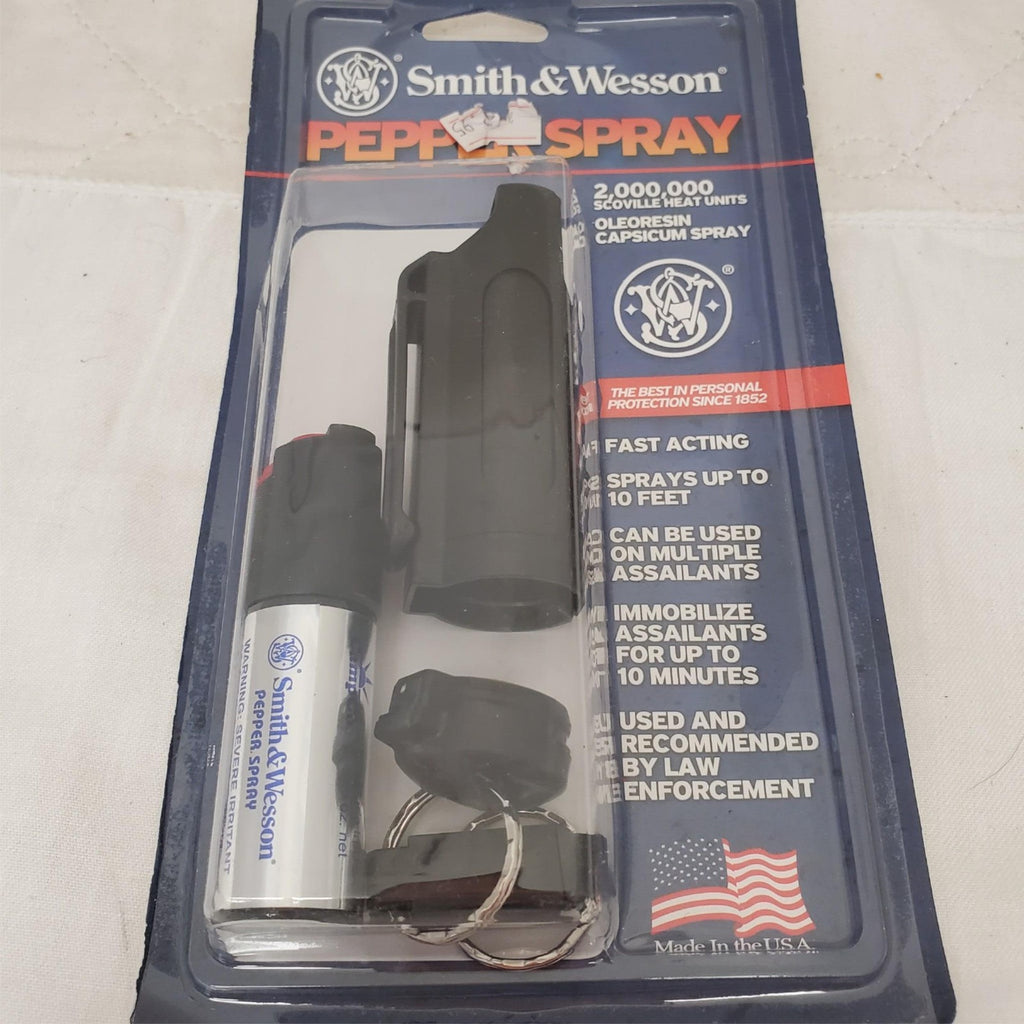 Smith & Wesson Pepper Spray w/ Black Leather Holster ORMD 3.25" Self Defense