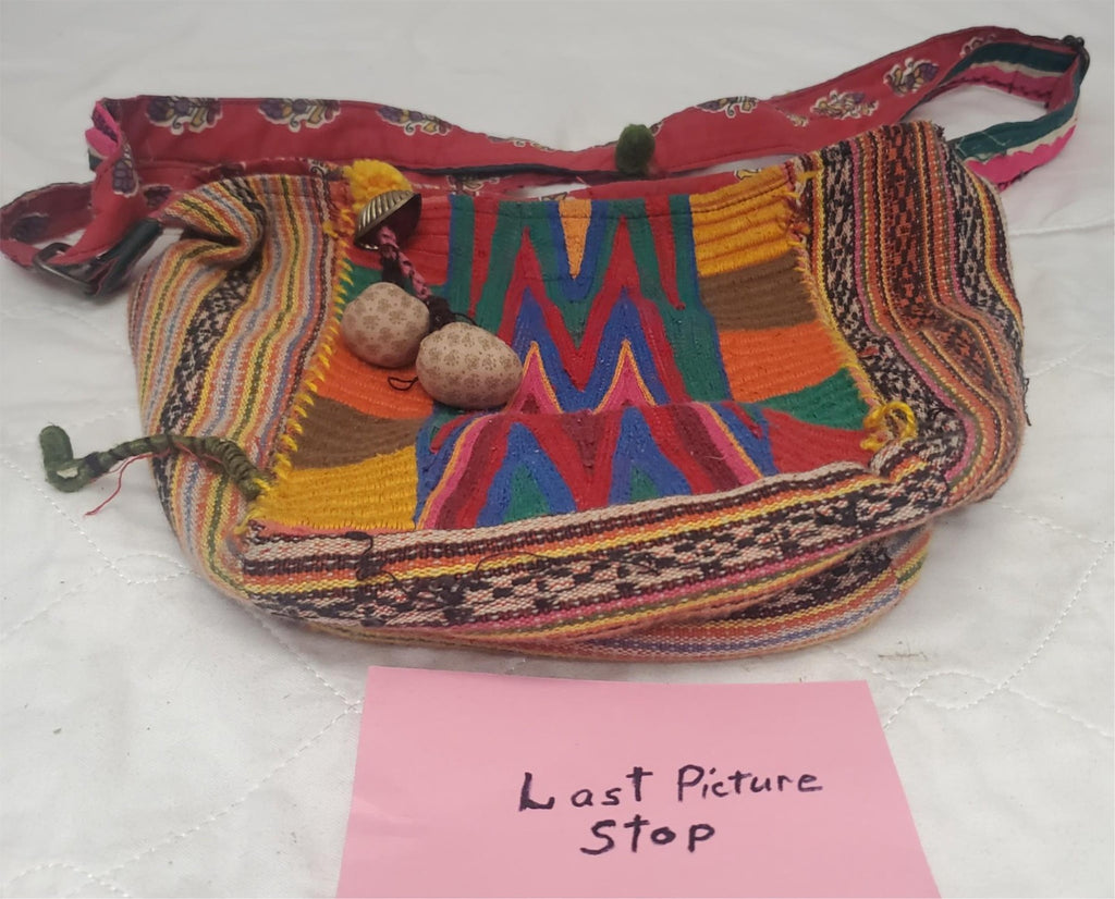 Vintage Cotton Handmade Peru Shoulder Bag
