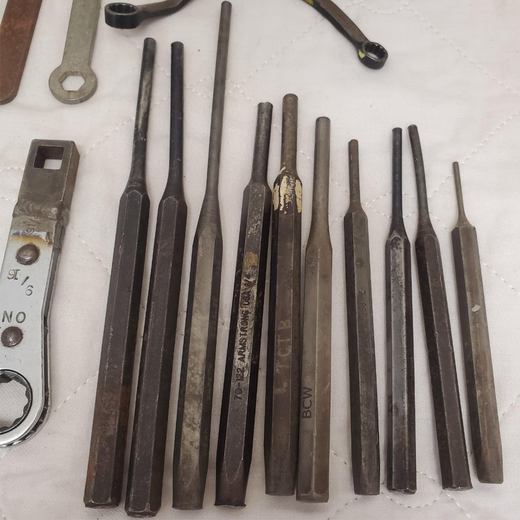 Lot of 22 Punch Chisel Sets, Combination Ratchet Wrench & More LOT-482