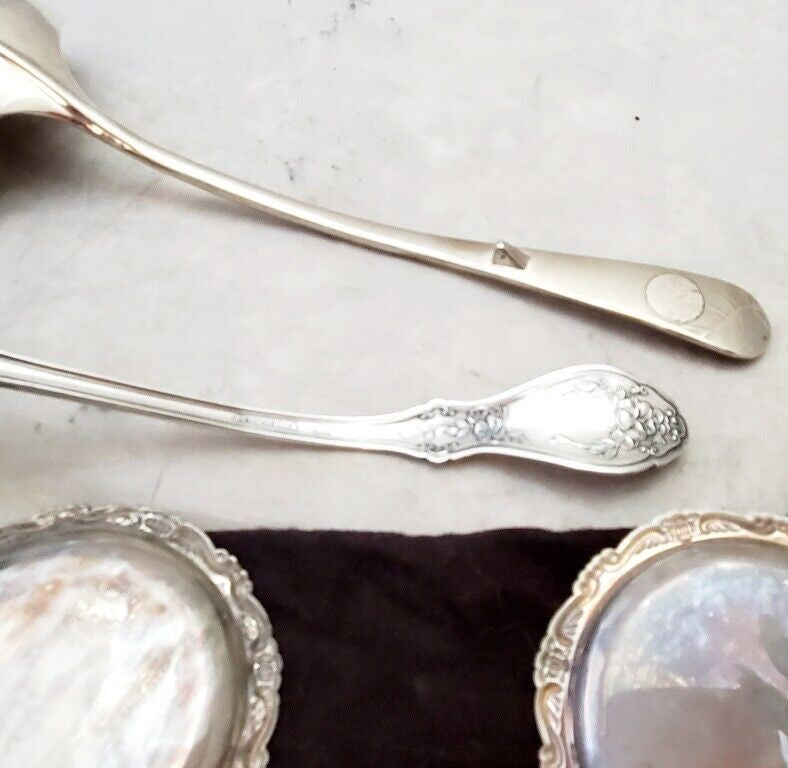Vintage Eton Silver Plate Ladle Gravy Spoons and Plates