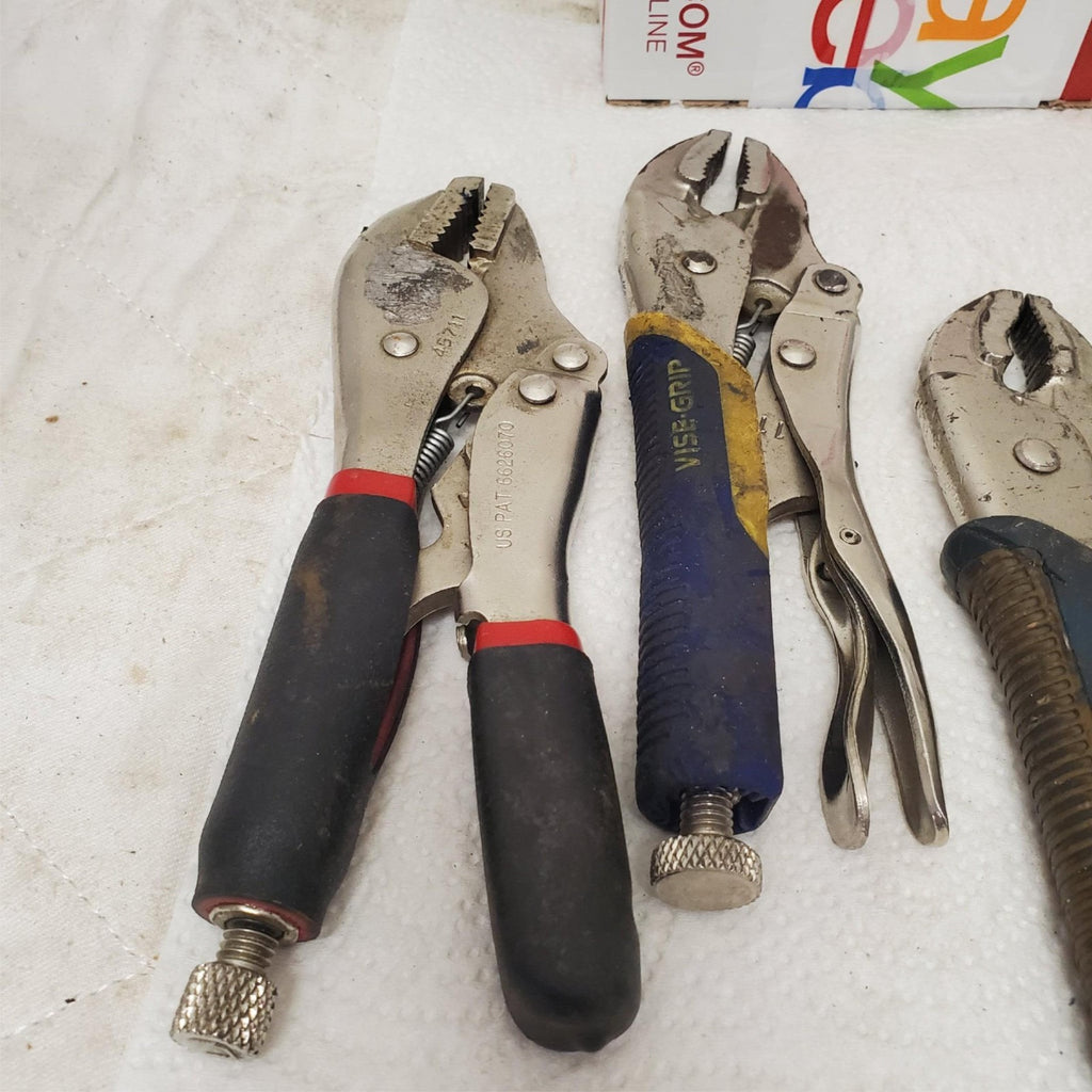 Lot of 4 Assorted Adjustable Locking Pliers Set LOT-910