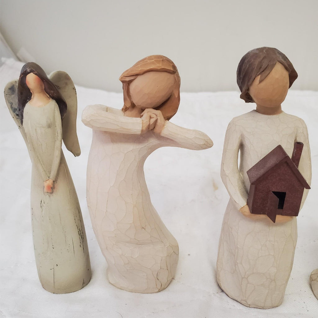 Collection of Assorted Demdaco Willow Tree Sculpted Hand-Painted figurines
