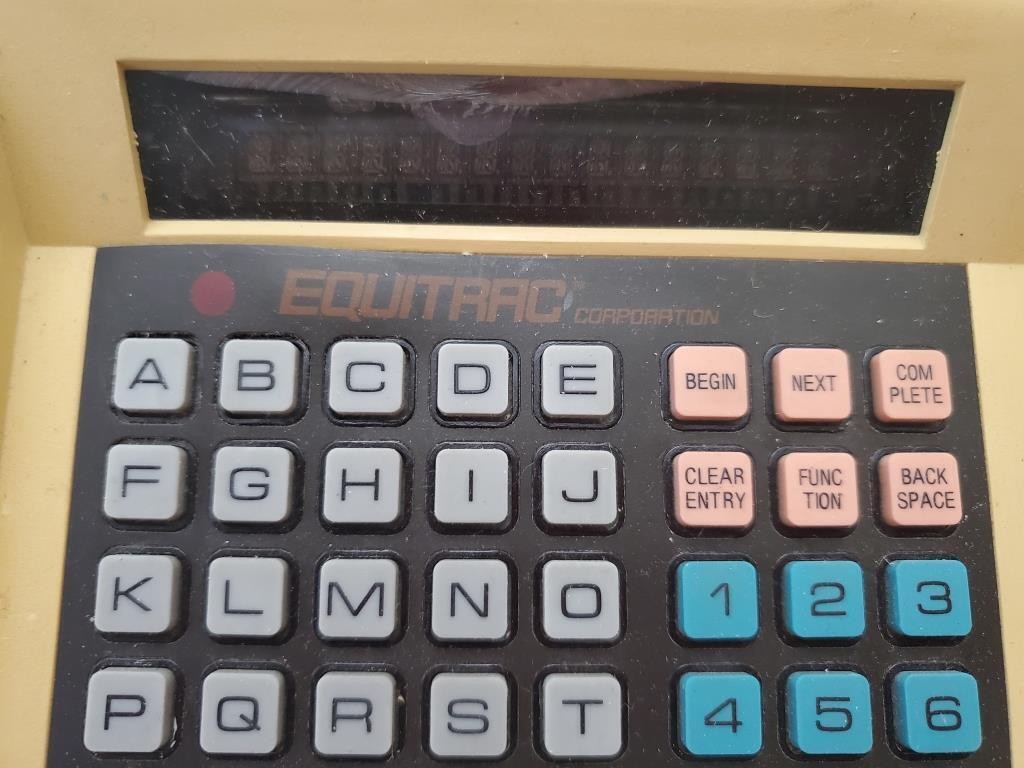 Equitrac Keyboard Display Unit Data Processing Equipment