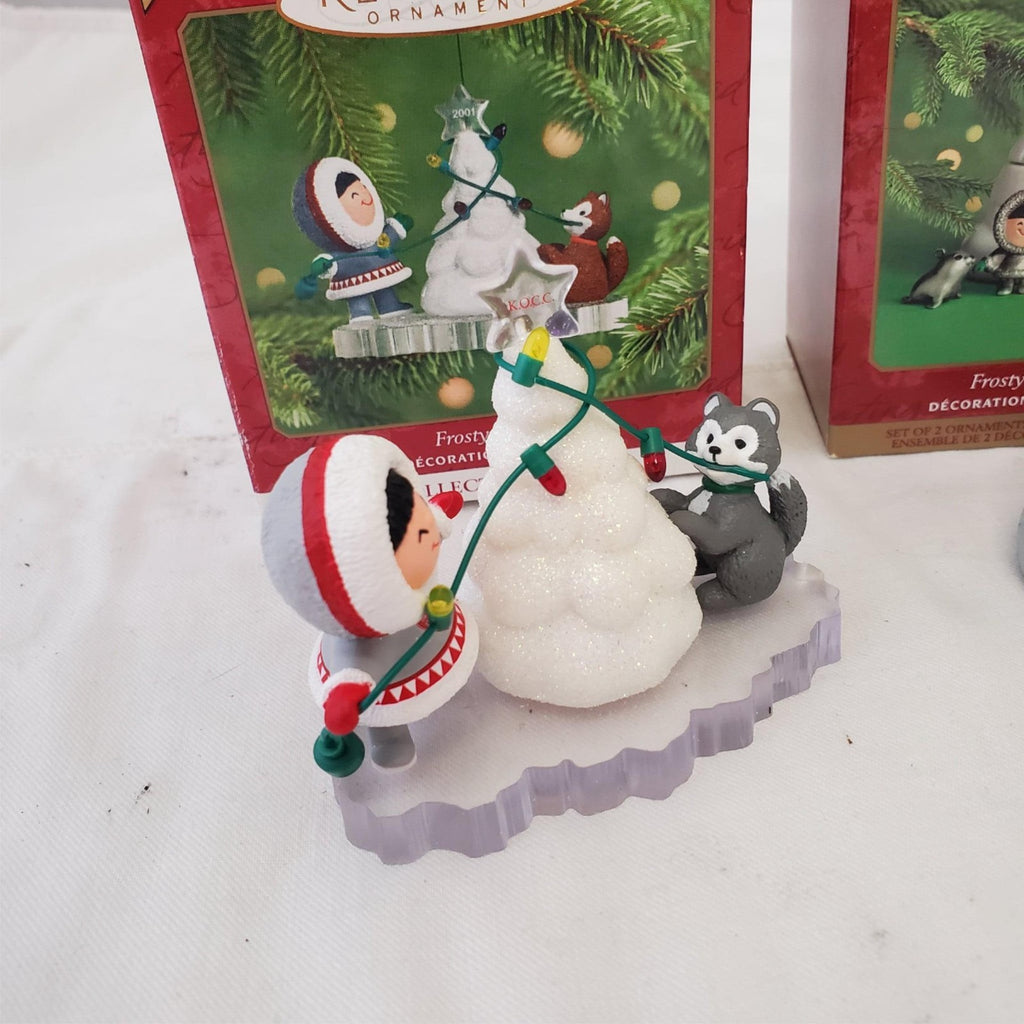 Set of 2 Hallmark Keepsake Ornament Frosty Friends #2