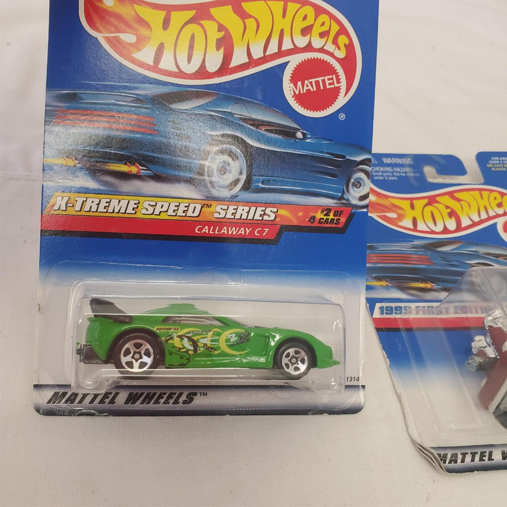 Hot Wheels 1999 X-Treme Speed Series Callaway C7 Car & First Editions Tee’d Off