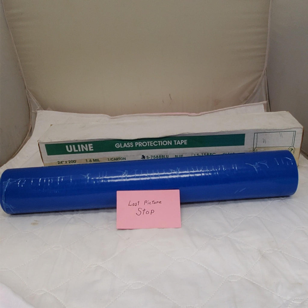 Uline 24" x 200' Blue Glass Protection Tape LOT-979