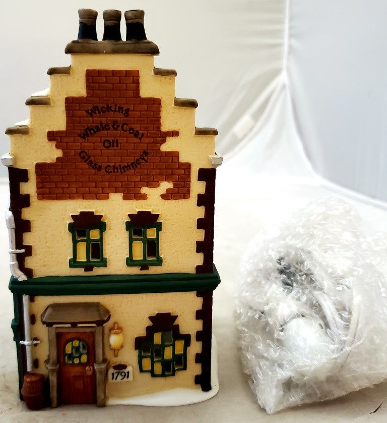 Dept 56 Dickens Village Series “Faversham Lamps and Oil “Heritage Village 5832-7