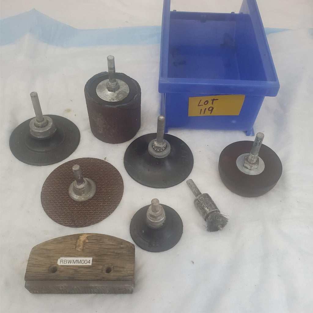 Lot of Osborn Misc. Brand Disc Brush Grinder Sander Attachments