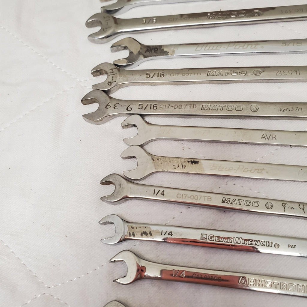 Lot of 16 Assorted Combination Wrench Set LOT-729