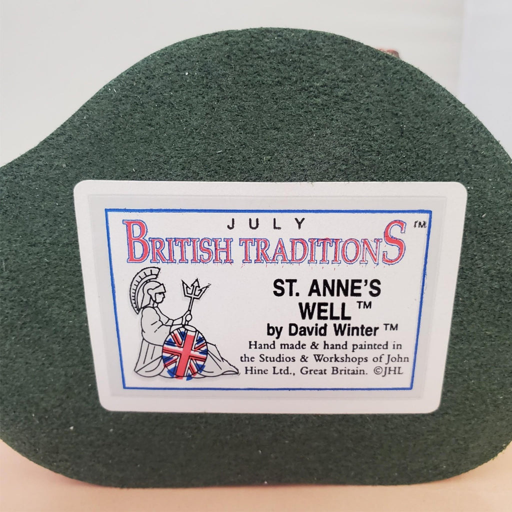 David Winter July British Traditions St Anne's Well Cottage & Well Dressing Book