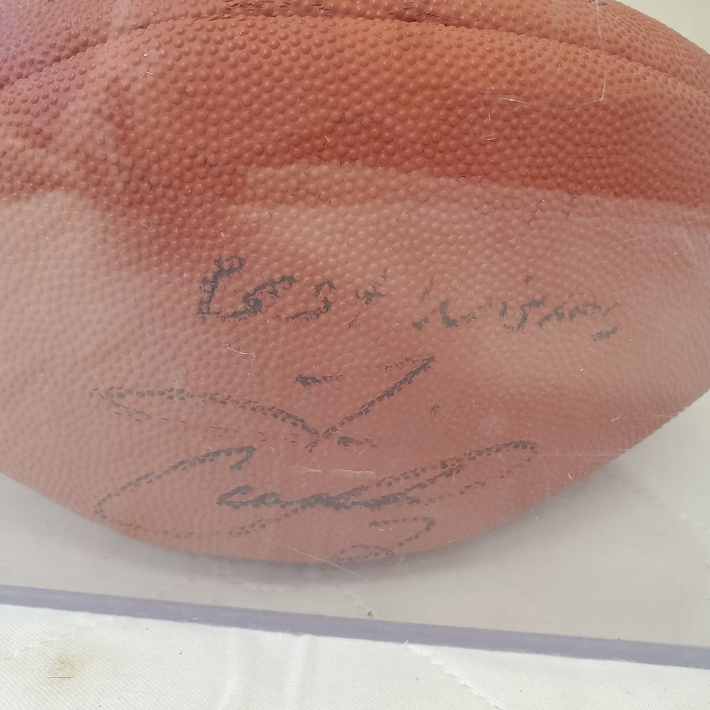 Vintage Official NFL Wilson Football Sewn Rubber Football Original Autographed