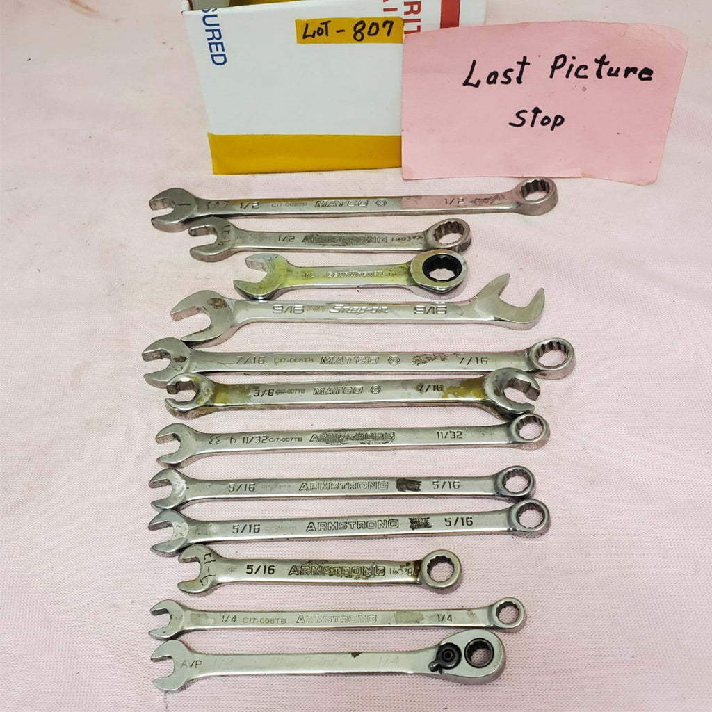 Lot of 12 Assorted Combination Wrench Set LOT-807