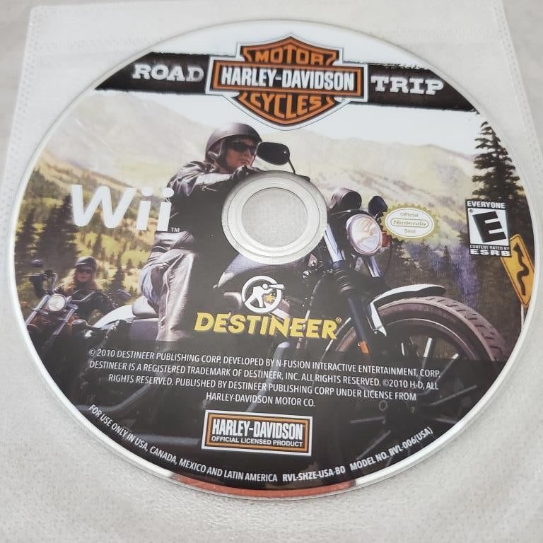 Harley-Davidson Motor Cycles: Road Trip Nintendo Wii Game Disc Only
