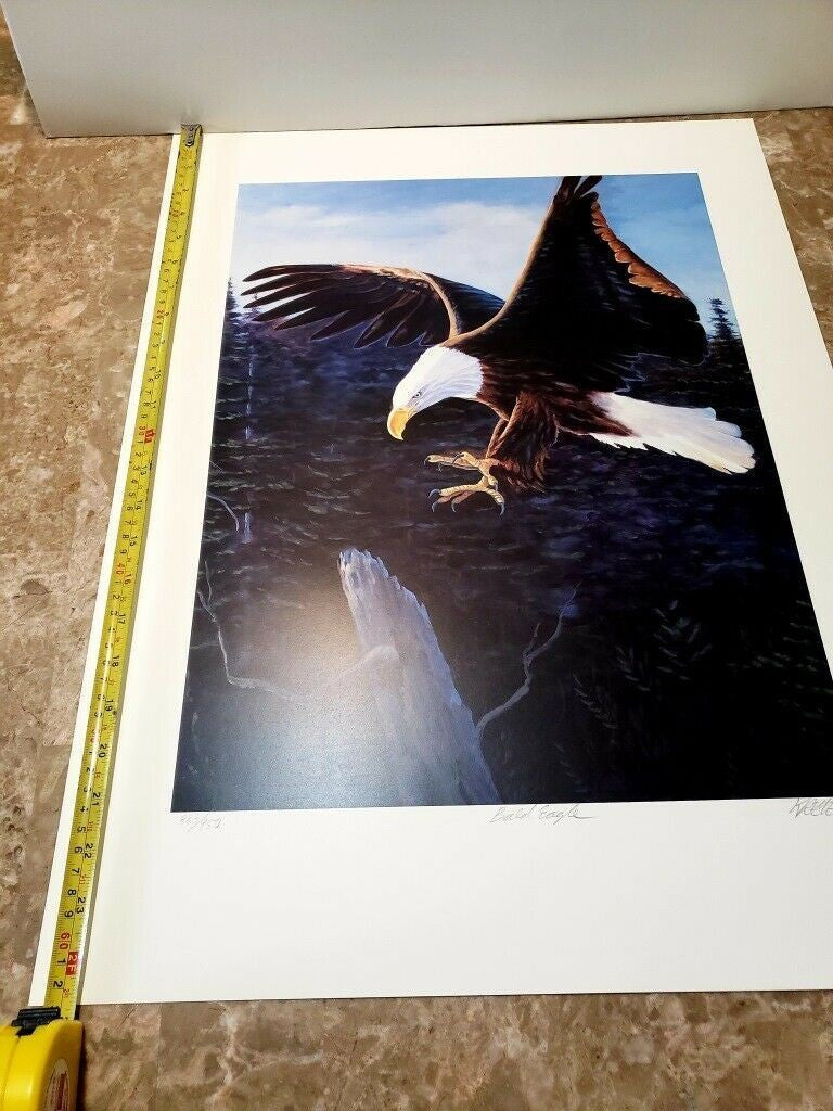 Gray Kremen Symphony on Canvas Bald Eagle Art Print Poster