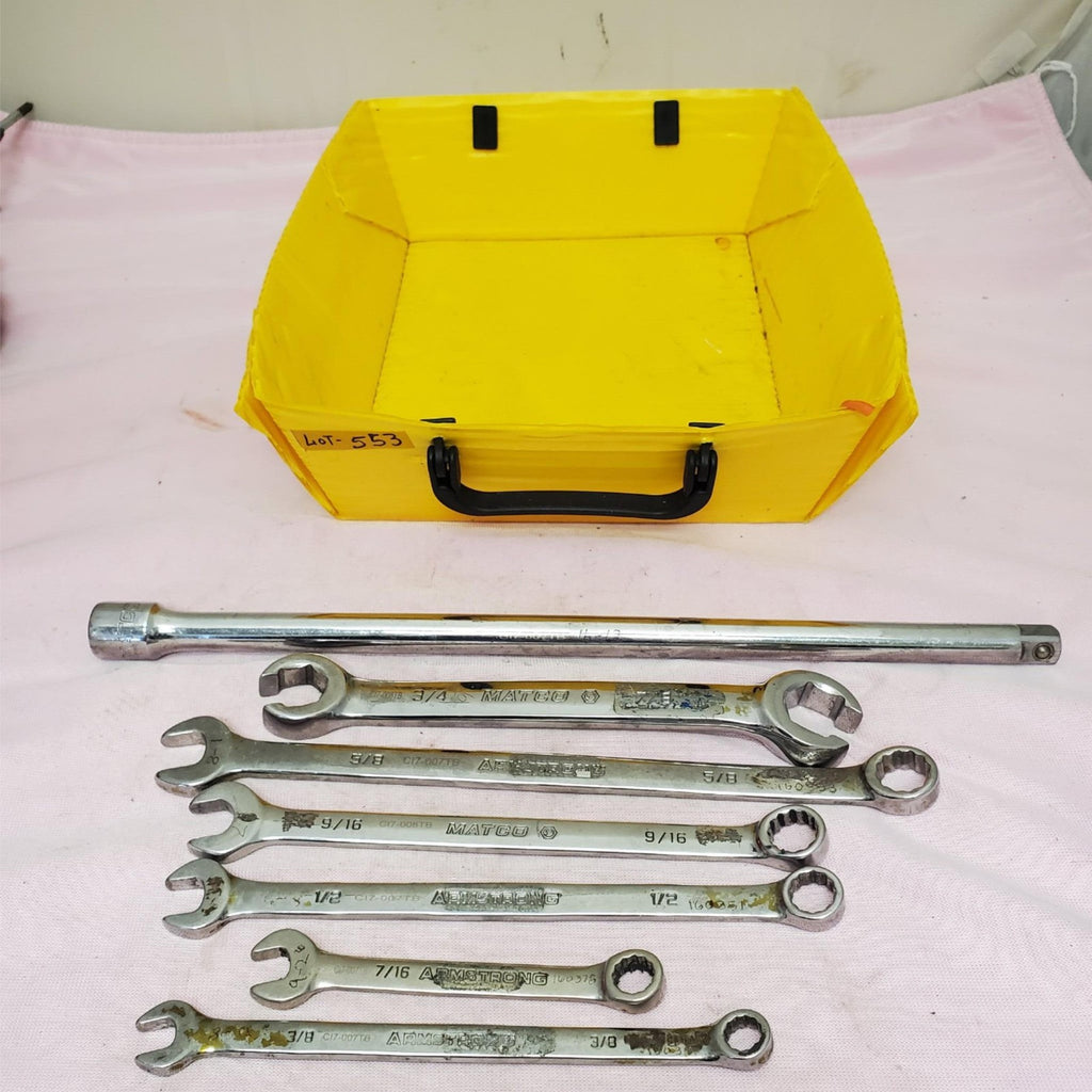 Lot of 7 Assorted Armstrong & Matco Combination Wrench Set LOT-553