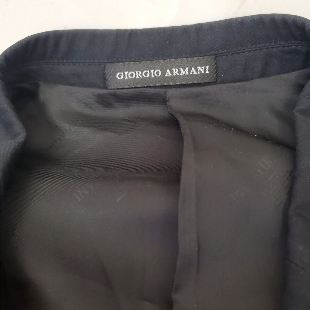 Giorgio Armani 6143 LECOLLEZIONI Wool Black Mens Blazer Coat Jacket 52R