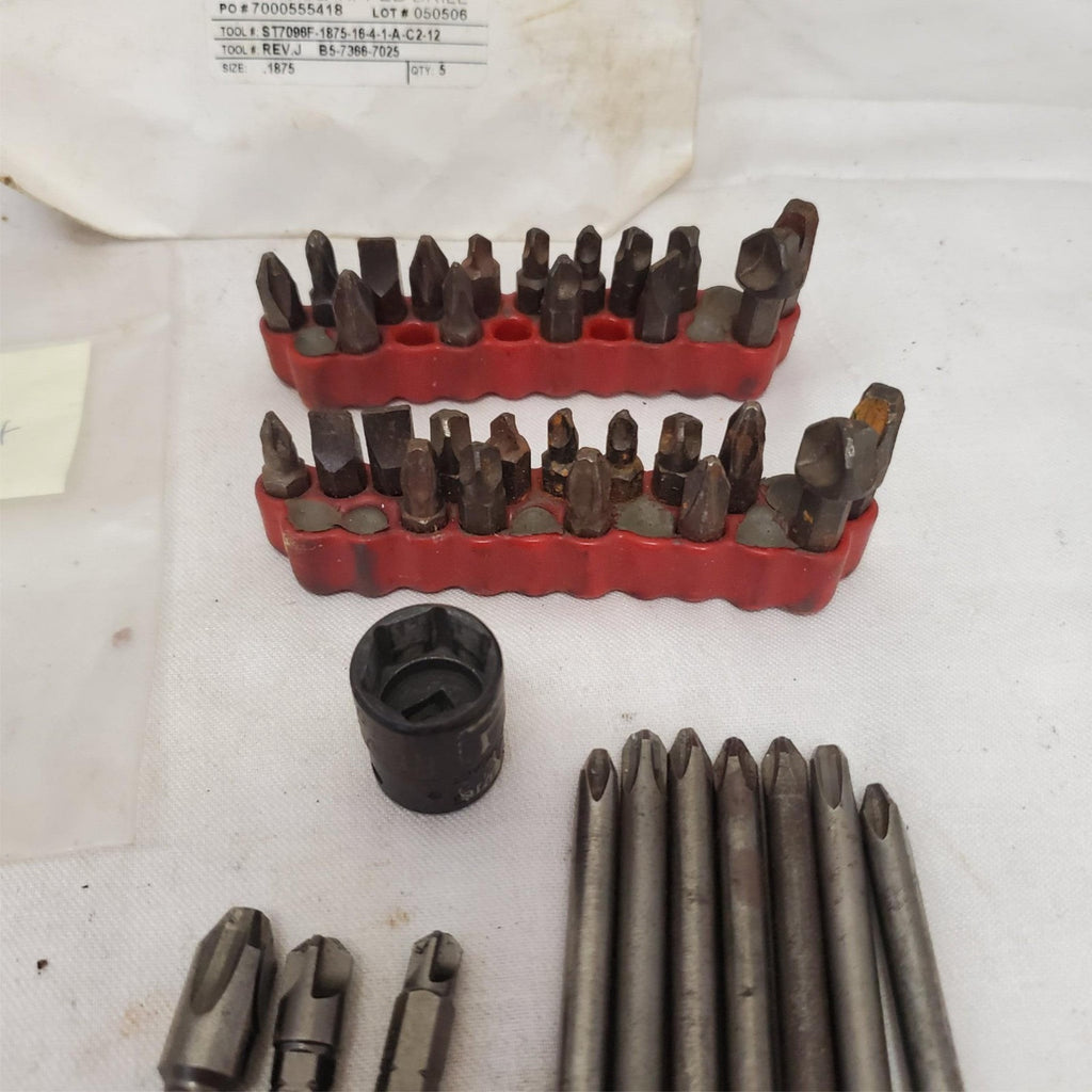 Lot of Screwdriver Bit Set Kits Grinding Bits