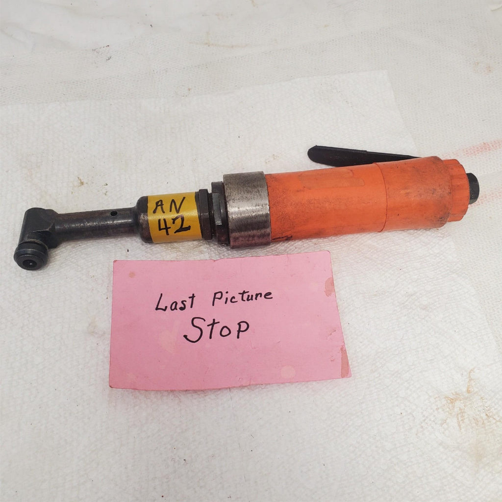 Heavy-Duty Tool Pneumatic 90 Degree Drill Aircraft Air Tool Orange AN-42