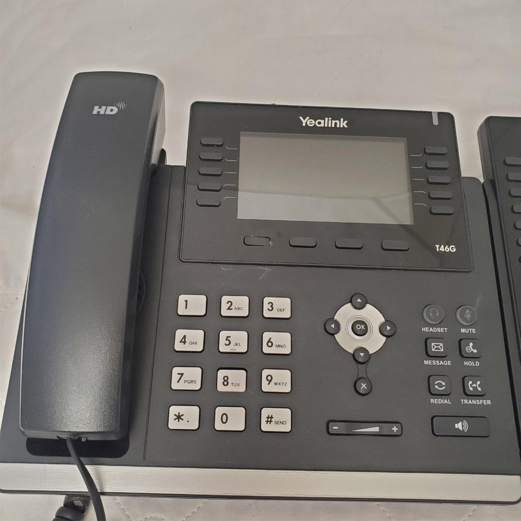 Yealink SIP-T4G6 Ultra Elegant Gigabit IP Phone with Expansion EXP-40 LCD Module