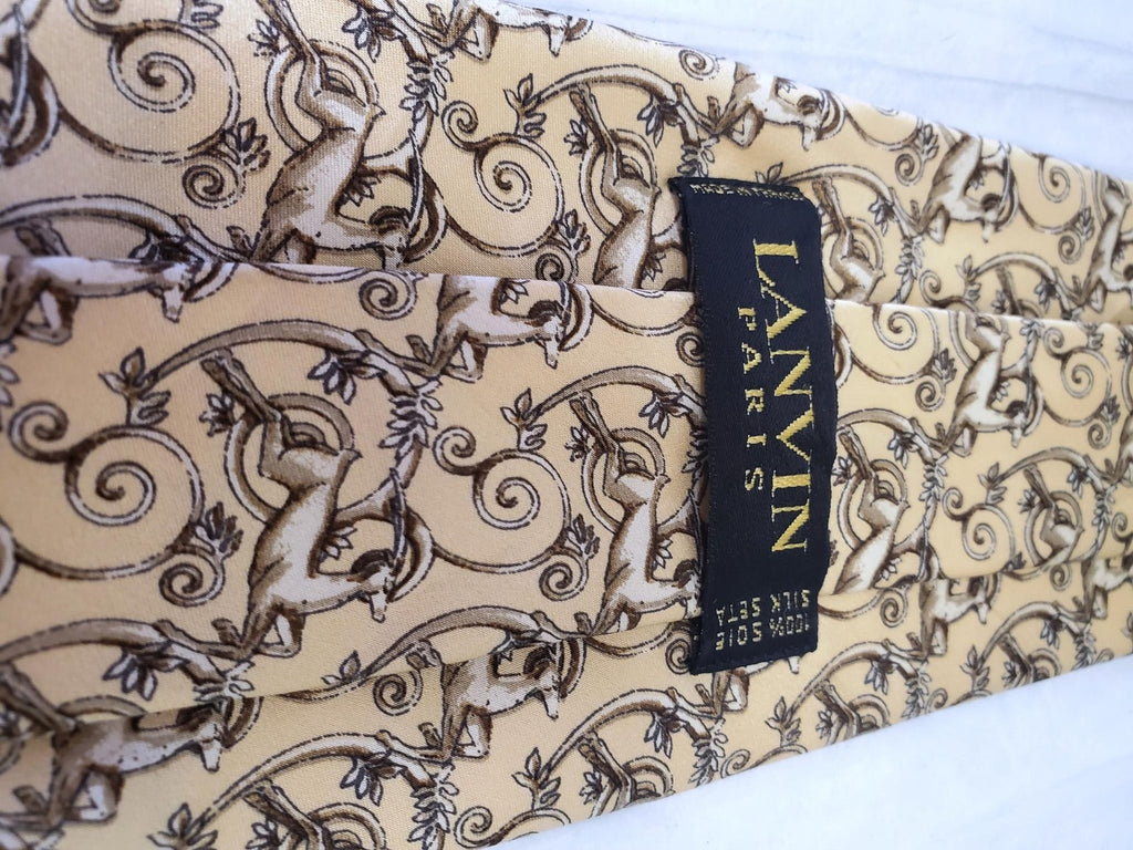 Vintage LANVIN Paris Men's Silk Neck Tie