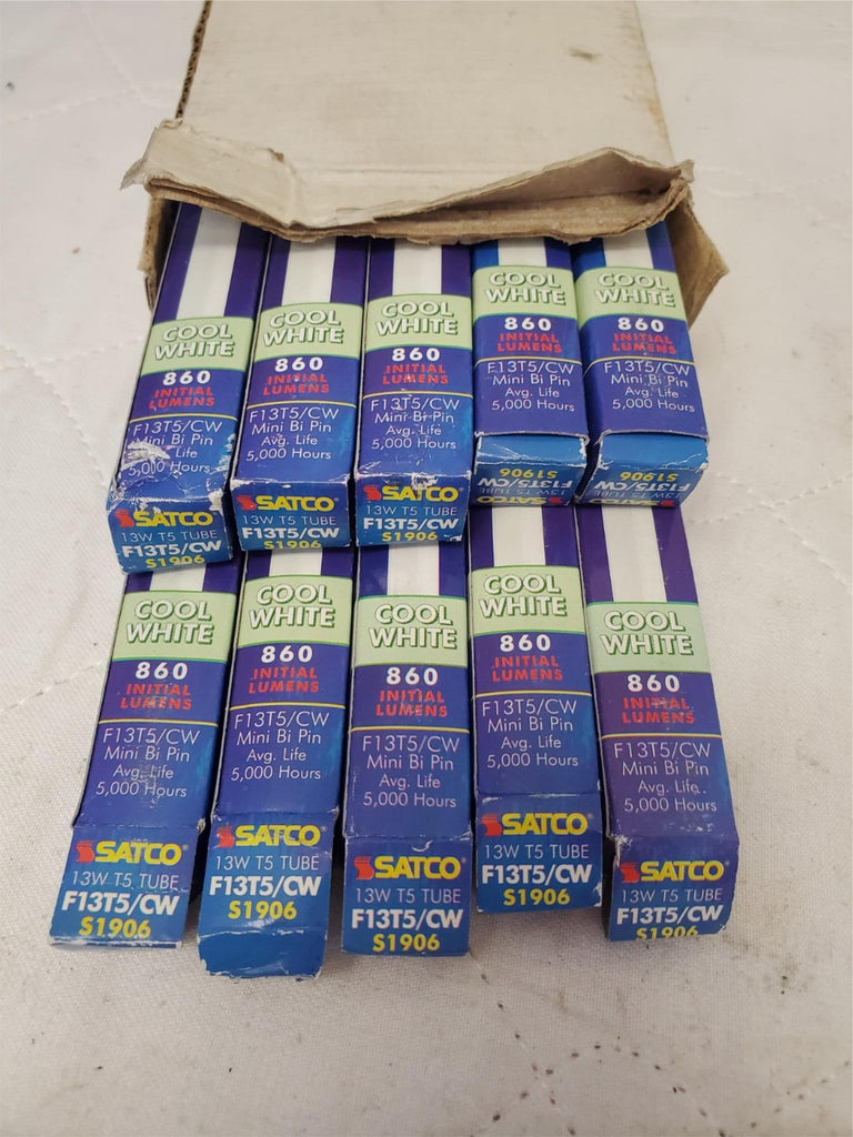 Lot of 10 Satco 13w 15 tube F13T5/CW Lamps