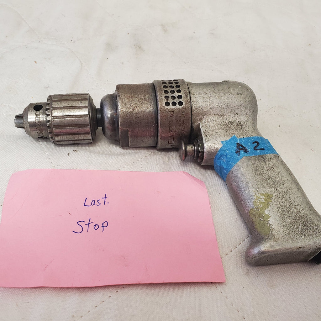 Used Rockwell Pistol Grip Pneumatic Air Drill Air Tool A2