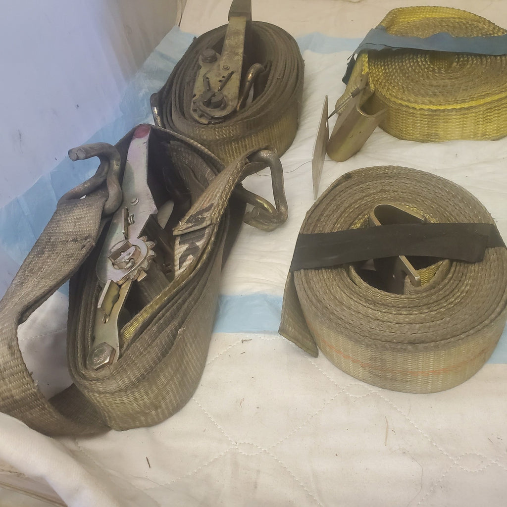 Adjustable Cam Buckle Tie Down Canvas Cargo Lashing Travel Strap Lot