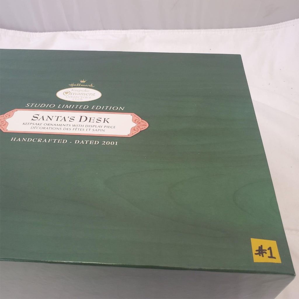 Hallmark Keepsake Ornaments Santa's Desk 2001 Studio Edition #1