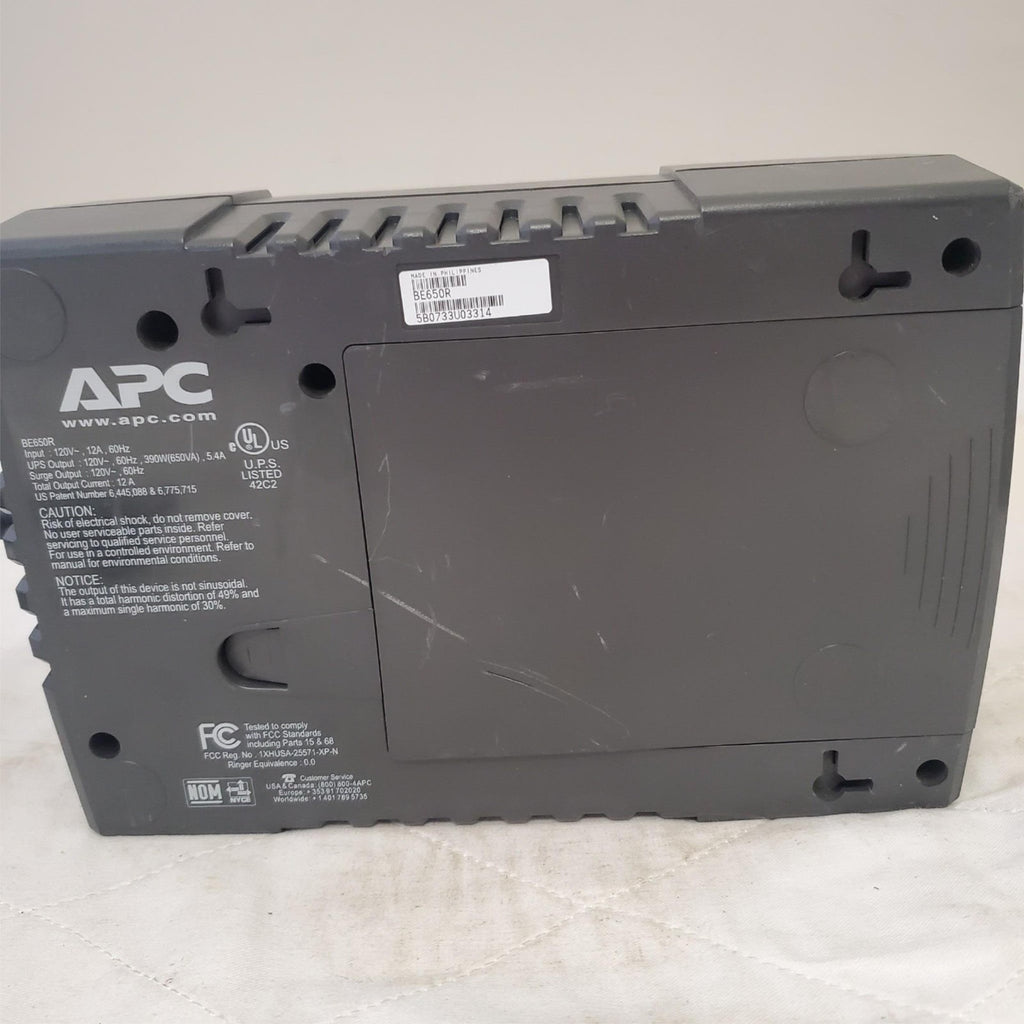 APC Back Up UPS ES 650 120V BE650R Surge Protected #5 (NO BATTERY INCLUDED)