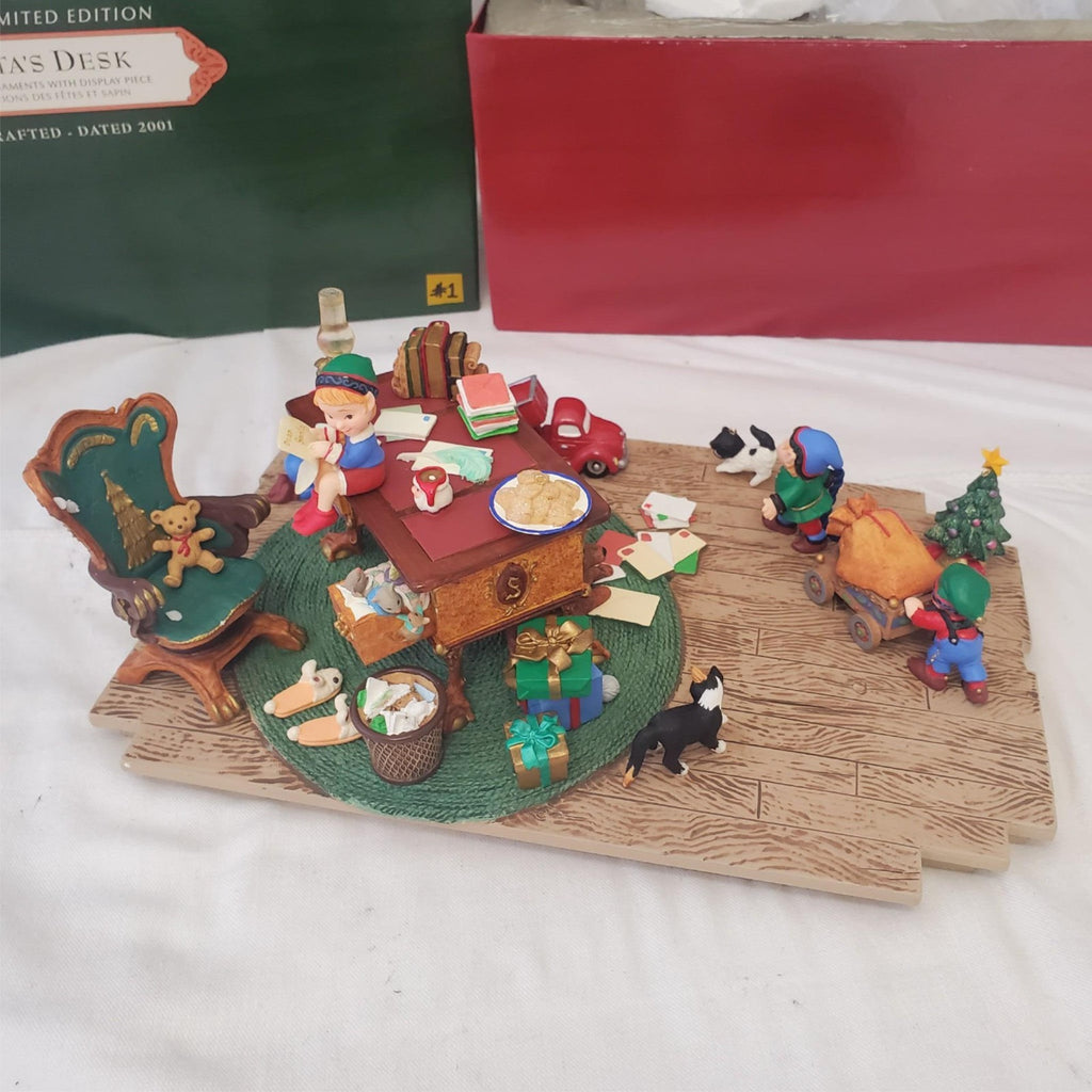 Hallmark Keepsake Ornaments Santa's Desk 2001 Studio Edition #1