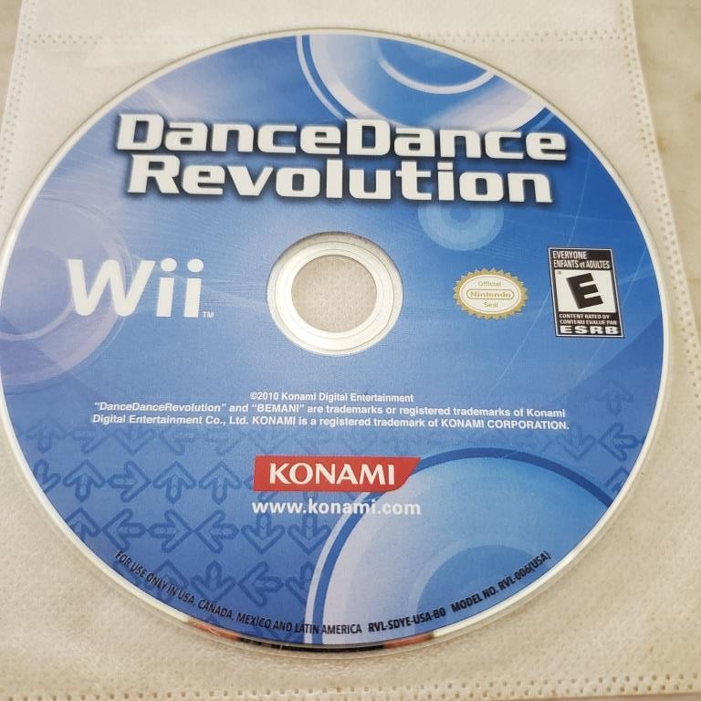 Nintendo Wii Dance Dance Revolution Game Disc Only