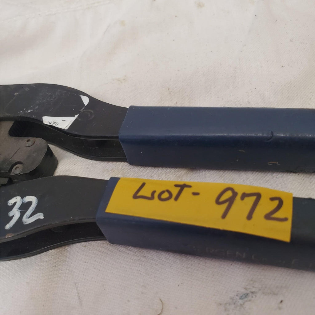 Bergen Cable Technology Ratcheting Crimping Tool Blue Handle
