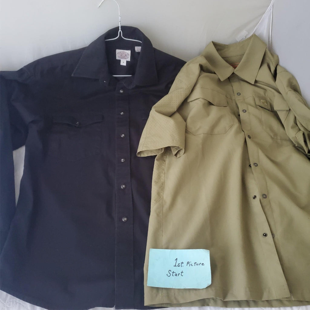 Lot of 2 Assorted Half Sleeve Shirts Size M