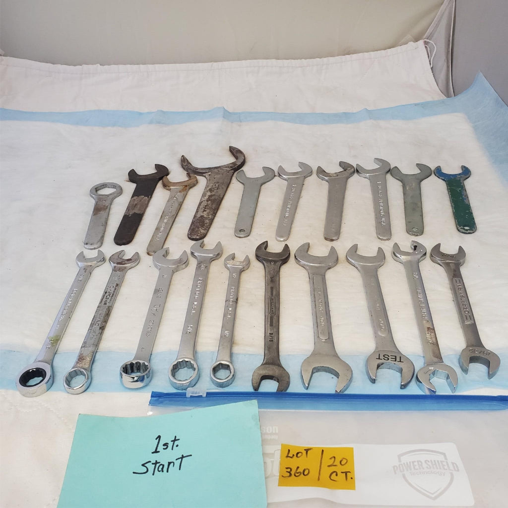 Lot of 20 Various Brand Assorted Size Wrenches Hand Tools LOT 360