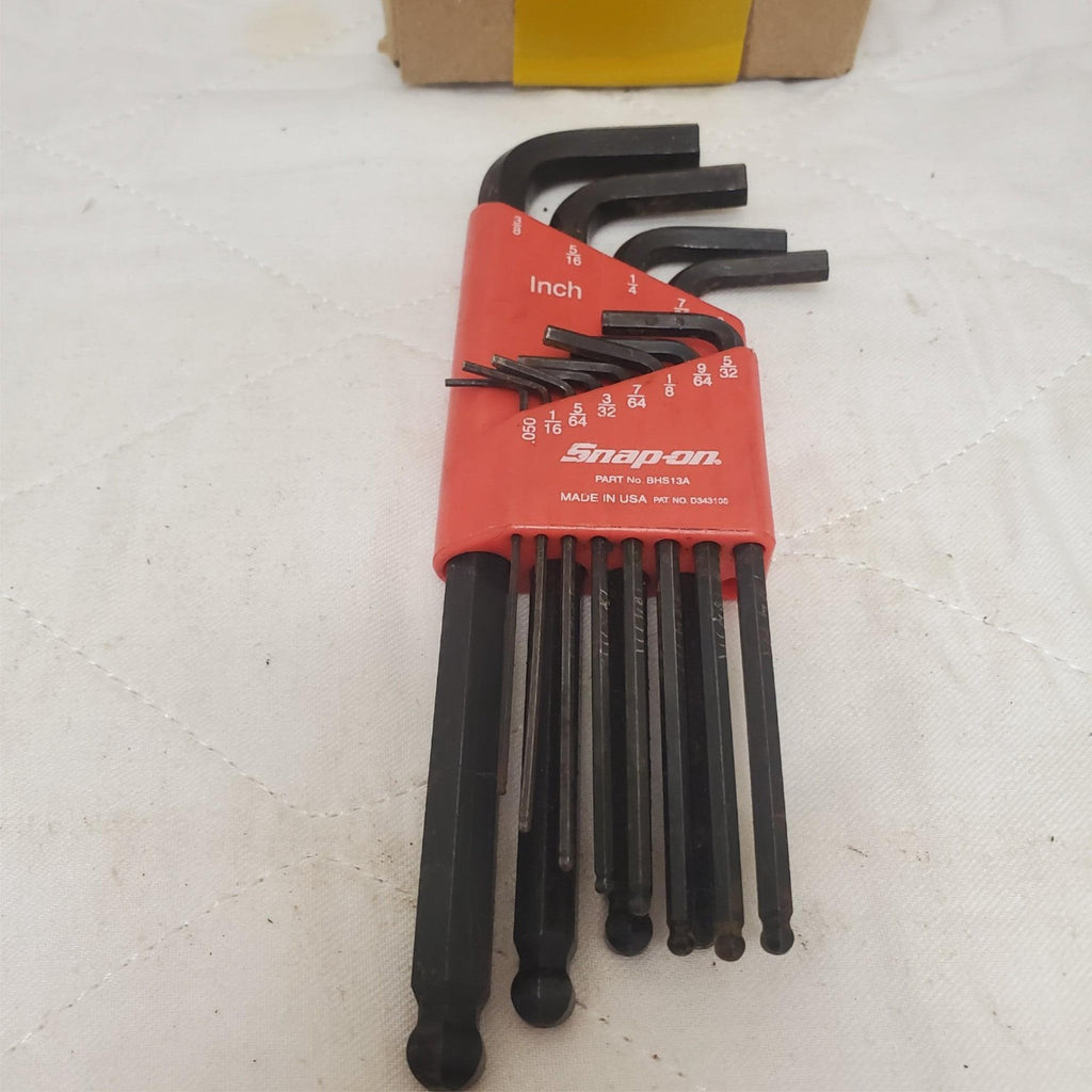 Snap on L-shaped Hex Ball SAE Wrench Set LOT-556