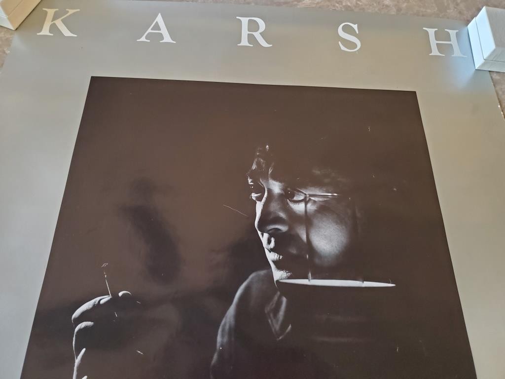 Original Vintage Karsh The Eloquent Light Gallery Poster Print - 1980