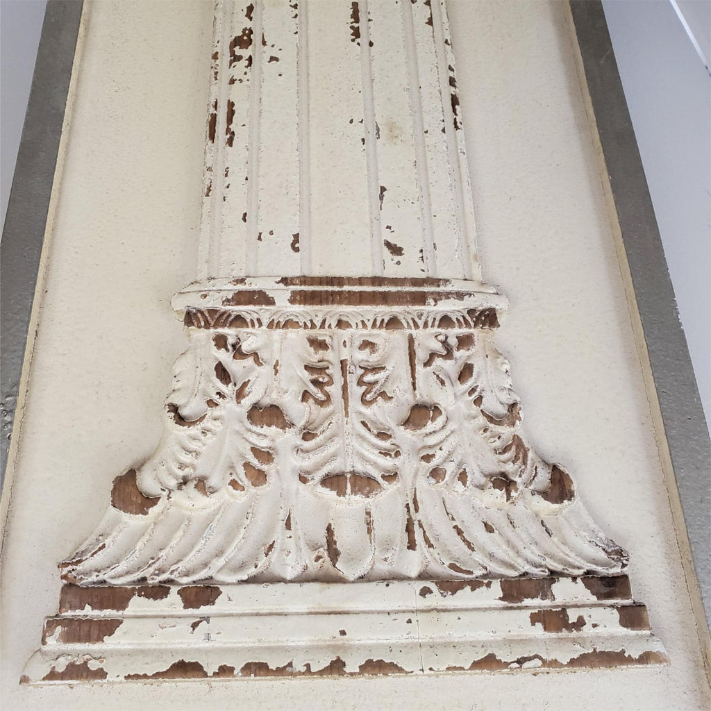 Old World Greek Roman Columns Wood Embossed Wall Art Panels Sculpture