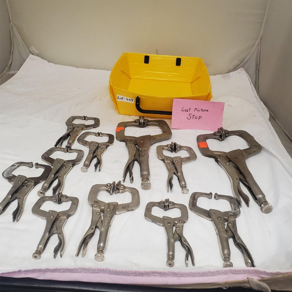 Pack of 11 Locking C-Clamp Vise Grip Pliers LOT-459