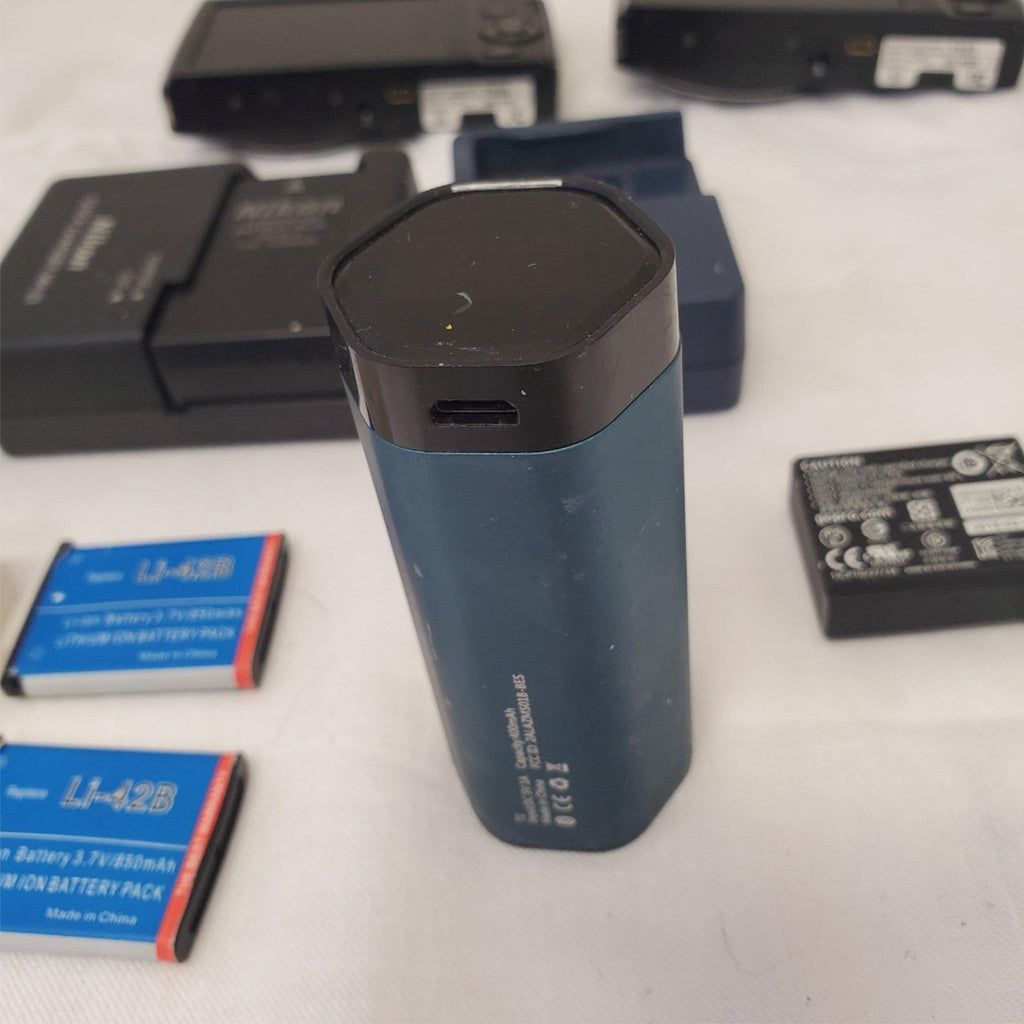 Lot of FujiFilm FinePix T555 Digital Camera & Various Batteries & Chargers