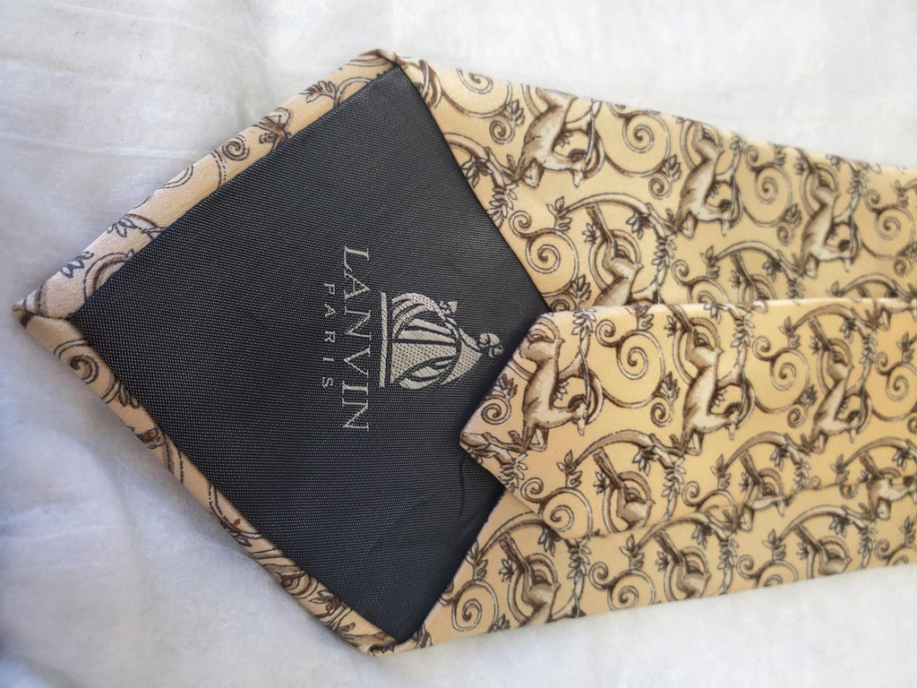 Vintage LANVIN Paris Men's Silk Neck Tie